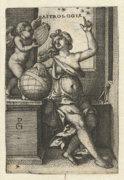 Astronomie (Zeven Vrije Kunsten, titre de la série) - Georg Pencz