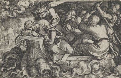 Christ dormant pendant la tempête sur le lac de Tibériade, de L