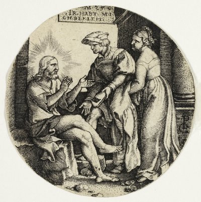 Vêtir les Nus, des Sept Actes de Miséricorde - Georg Pencz