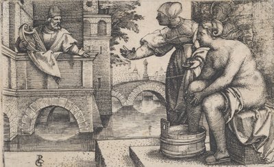 David et Bethsabée - Georg Pencz
