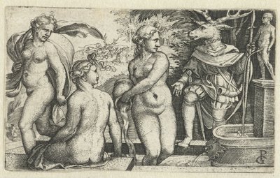 Diane transforme Actéon en cerf - Georg Pencz