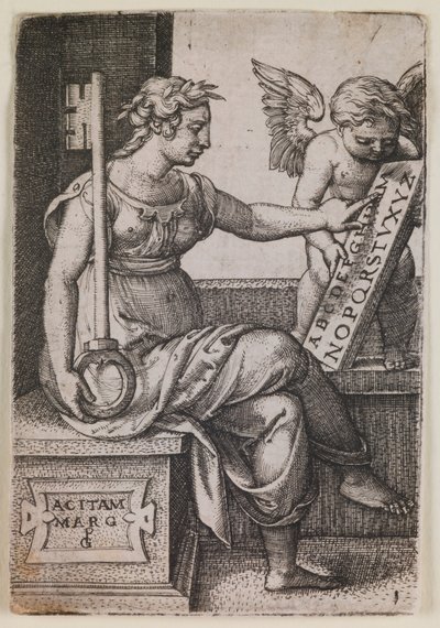 Grammatica, de la série « Les Arts Libéraux » - Georg Pencz