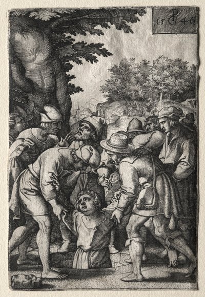 Joseph descendu dans un puits, 1546 - Georg Pencz