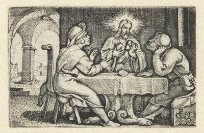Repas à Emmaüs - Georg Pencz