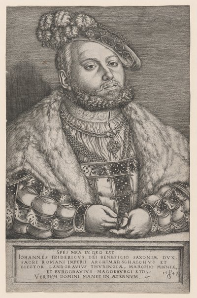 Portrait de Jean-Frédéric le Magnanime, électeur de Saxe - Georg Pencz