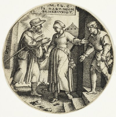 Abriter les Étrangers, des Sept Actes de Miséricorde - Georg Pencz