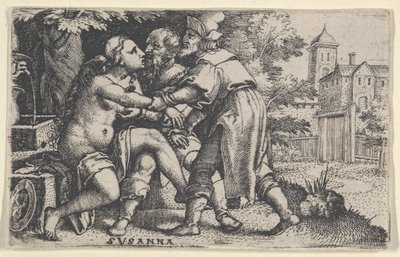Suzanne et les vieillards - Georg Pencz
