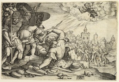 La conversion de Saint Paul - Georg Pencz