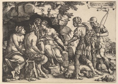 Thétis et Chiron - Georg Pencz