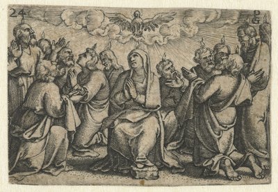 Descente du Saint-Esprit (Pentecôte) (Vie du Christ) - Georg Pencz