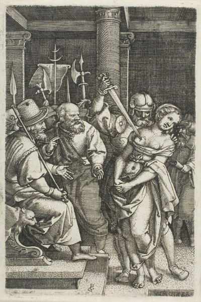 Virginius tuant sa fille - Georg Pencz