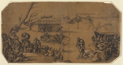 Le Déluge - Georg Pencz after Michelangelo