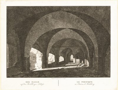 Die Halle auf dem Heidelberger Schlosse - Georg Primavesi, after Peter Speeth