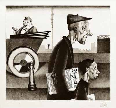Livreur de journaux (Le travail déshonore) - Georg Scholz