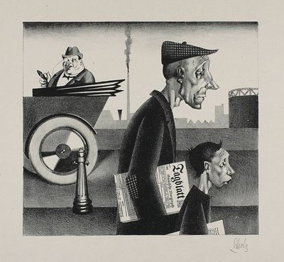 Livreurs de journaux (Le travail déshonore) - Georg Scholz