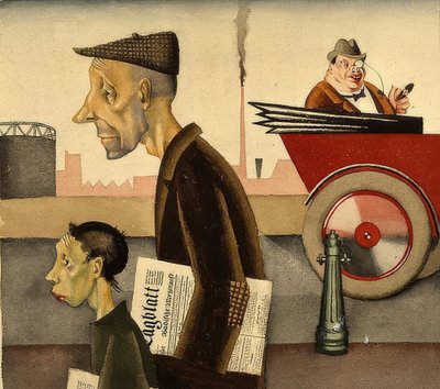 Livreur de journaux - Georg Scholz