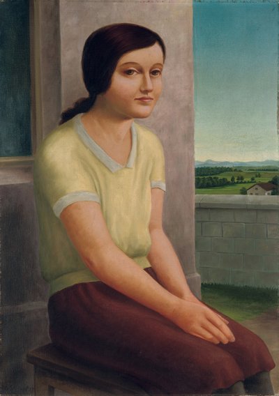 Jeune fille assise - Georg Schrimpf