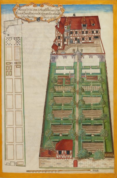 La résidence de Nuremberg et le jardin de Magdalene Pairin - Georg Strauch