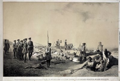 Les grands-ducs Nikolaï Nikolaïevitch et Michel Nicolaïevitch visitant une redoute après l