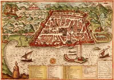 Algiers, Algérie - Georg and Hogenberg Franz (1535 90) Braun