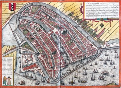 Amsterdam, Pays-Bas - Georg and Hogenberg Franz (1535 90) Braun