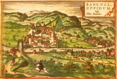 Baden, Spa, Suisse - Georg and Hogenberg Franz (1535 90) Braun