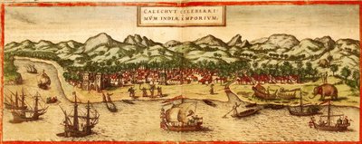 Calicut - Georg and Hogenberg Franz (1535 90) Braun