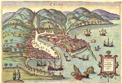 Chios, Grèce - Georg and Hogenberg Franz (1535 90) Braun