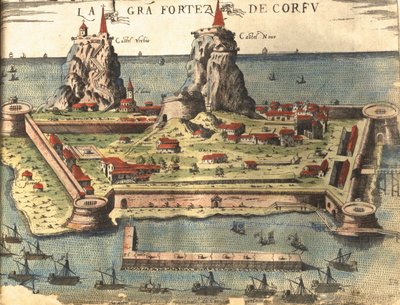 Corfou, Grèce - Georg and Hogenberg Franz (1535 90) Braun