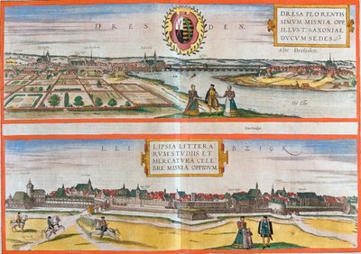 Dresde, Leipzig, Allemagne - Georg and Hogenberg Franz (1535 90) Braun