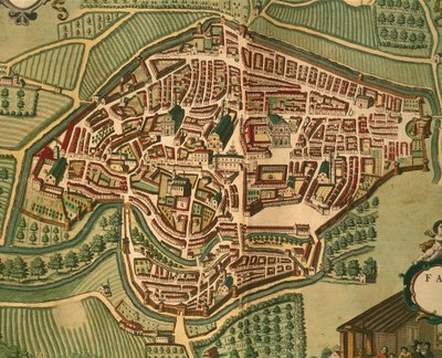Fabriano du Civitates Orbis Terrarum par Georg Braun - Georg Braun and Hogenberg Franz
