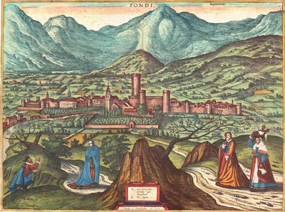 Fondi, Italie - Georg and Hogenberg Franz (1535 90) Braun