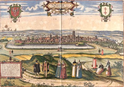 Gdask, Pologne - Georg and Hogenberg Franz (1535-90) Braun