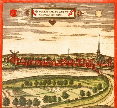 Gennep, Pays-Bas - Georg and Hogenberg Franz (1535 90) Braun