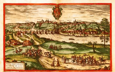 Grodno, Pologne - Georg and Hogenberg Franz (1535 90) Braun