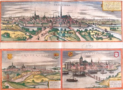 Groningen, Brouwershaven, Gorinchem, Pays-Bas - Georg and Hogenberg Franz (1535 90) Braun