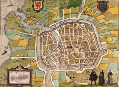 Haarlem, Pays-Bas - Georg and Hogenberg Franz (1535 90) Braun