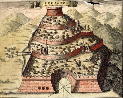 Lépante, Grèce - Georg and Hogenberg Franz (1535 90) Braun