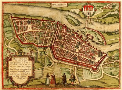 Magdeburg, Allemagne - Georg and Hogenberg Franz (1535 90) Braun