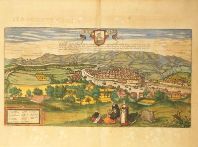 Carte de Bilbao du Civitates Orbis Terrarum par Georg Braun - Georg Braun and Hogenberg Franz