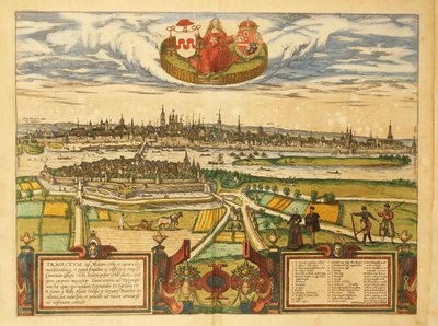Carte de Maastricht du Civitates Orbis Terrarum par Georg Braun - Georg Braun and Hogenberg Franz