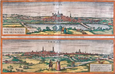 Mons, Arras, Belgique - Georg and Hogenberg Franz (1535 90) Braun
