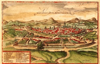 Montpellier, France - Georg and Hogenberg Franz (1535 90) Braun