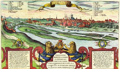 Munich, Munchen, Allemagne - Georg and Hogenberg Franz (1535 90) Braun