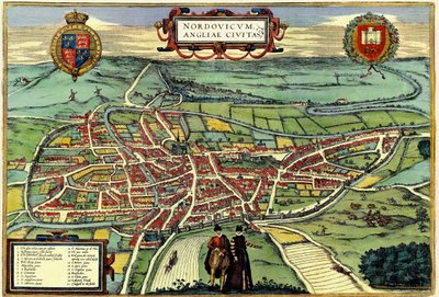 Norwich, Angleterre - Georg and Hogenberg Franz (1535 90) Braun