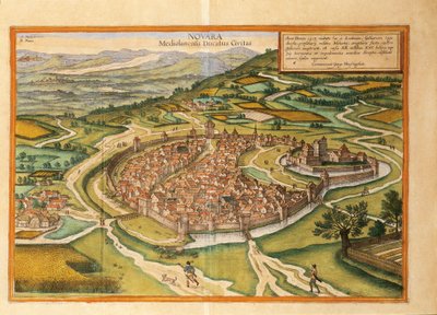 Novara - Georg Braun and Hogenberg Franz