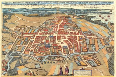 Odense, Danemark - Georg and Hogenberg Franz (1535 90) Braun