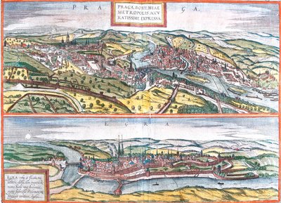 Prague, Cheb, République tchèque - Georg and Hogenberg Franz (1535 90) Braun