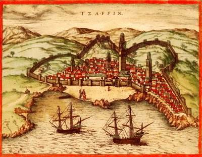 Safi, Maroc - Georg and Hogenberg Franz (1535 90) Braun