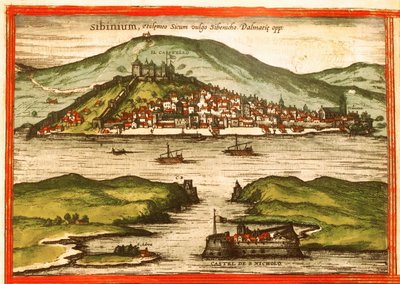 Sibenik, Croatie - Georg and Hogenberg Franz (1535 90) Braun